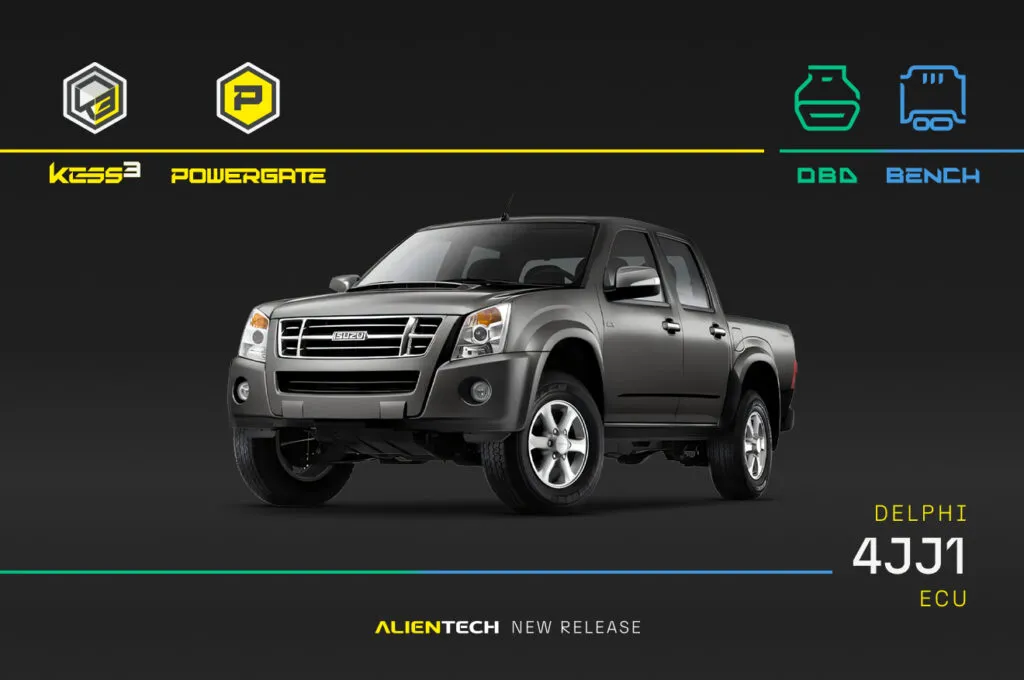 Neue OBD- und BENCH-Protokolle für Delphi 4J Steuergeräte: Isuzu und Holden.