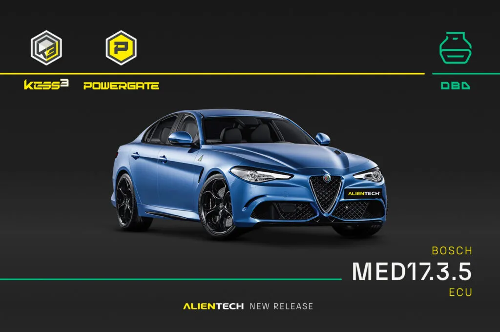 Neues OBD-Protokoll für Bosch MED17.3.5-Steuergeräte: Alfa Romeo Giulia und Stelvio Quadrifoglio.